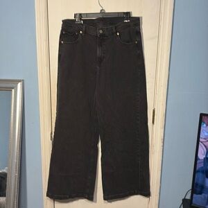 Gap 32 | 14 R high rise stride wide leg jeans